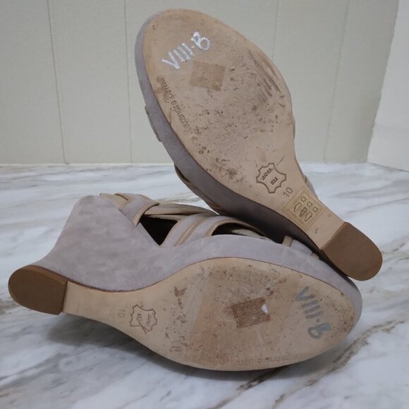 Alexandre Birman | Suede Slingback Wedge Platform Sandals | Sz 10 - Picture 10 of 13
